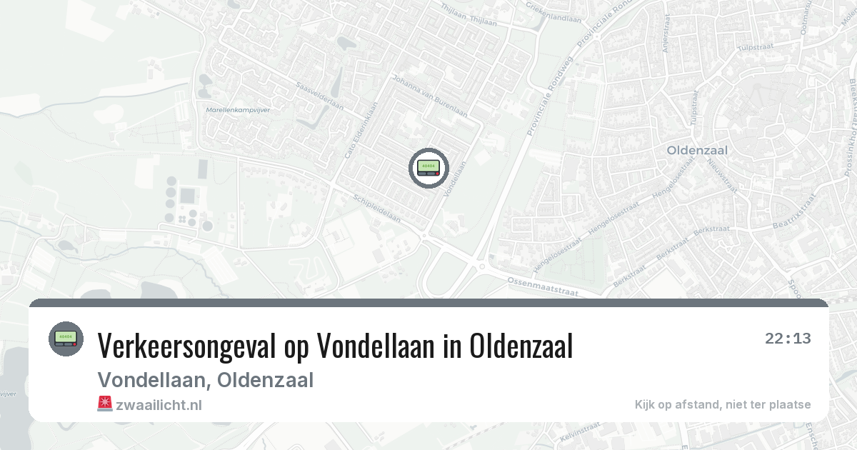 Verkeersongeval op Vondellaan in Oldenzaal — 4 jul 2026