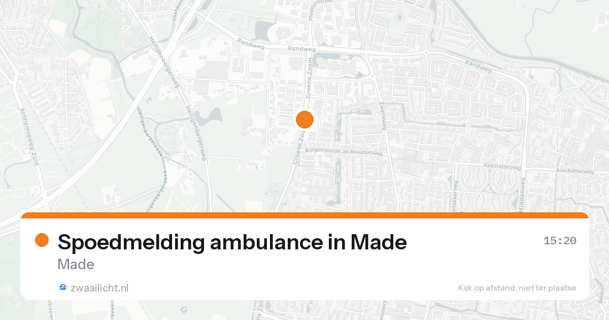 Spoedmelding ambulance in Made — 7 feb 2026