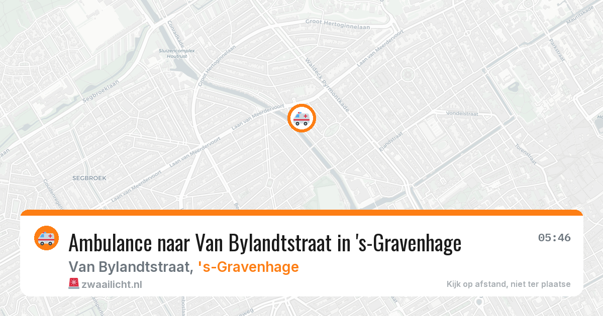 Ambulance naar Van Bylandtstraat in 's-Gravenhage — 24 feb 2026