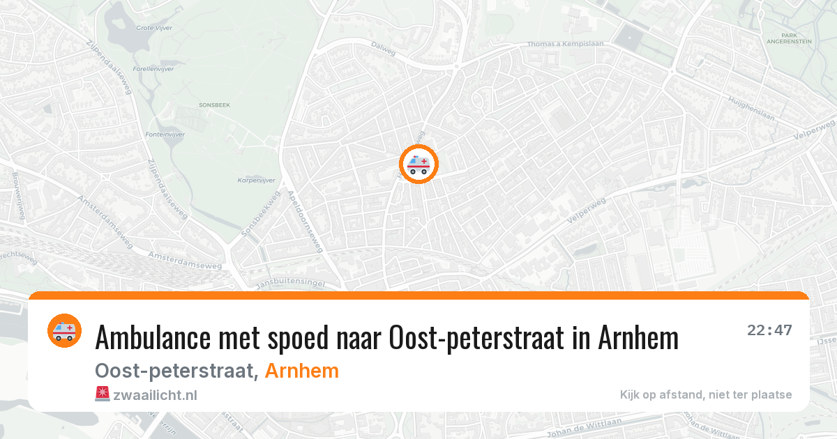 Ambulance met spoed naar Oost-peterstraat in Arnhem — 14 feb 2026