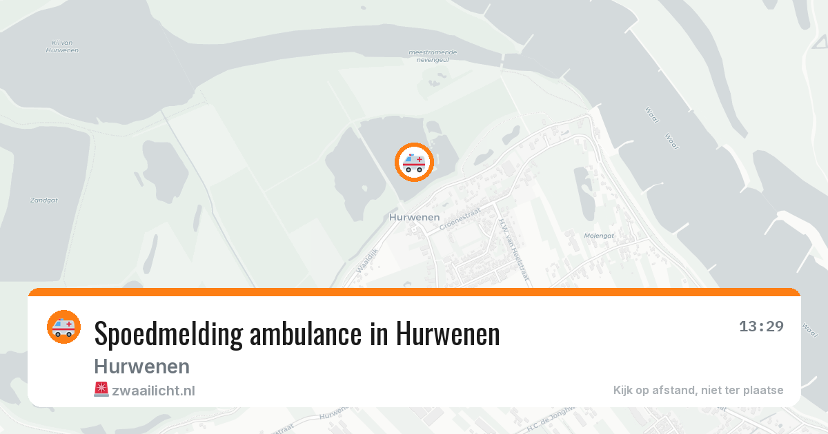 Spoedmelding ambulance in Hurwenen — 14 feb 2026