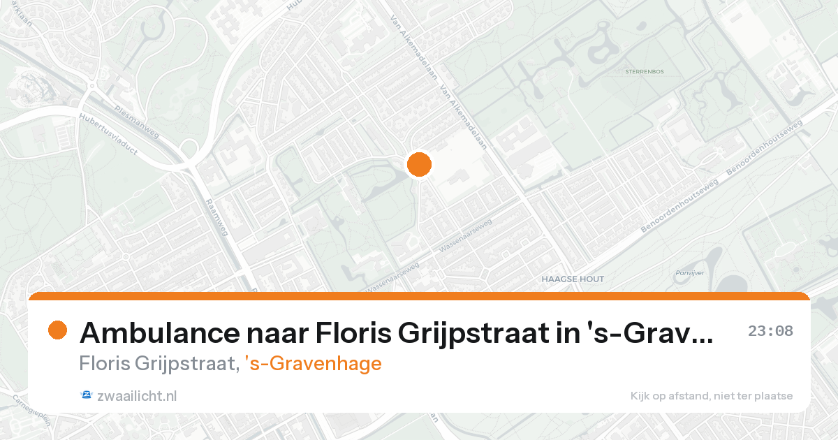 Ambulance naar Floris Grijpstraat in 's-Gravenhage — 23 aug 2026