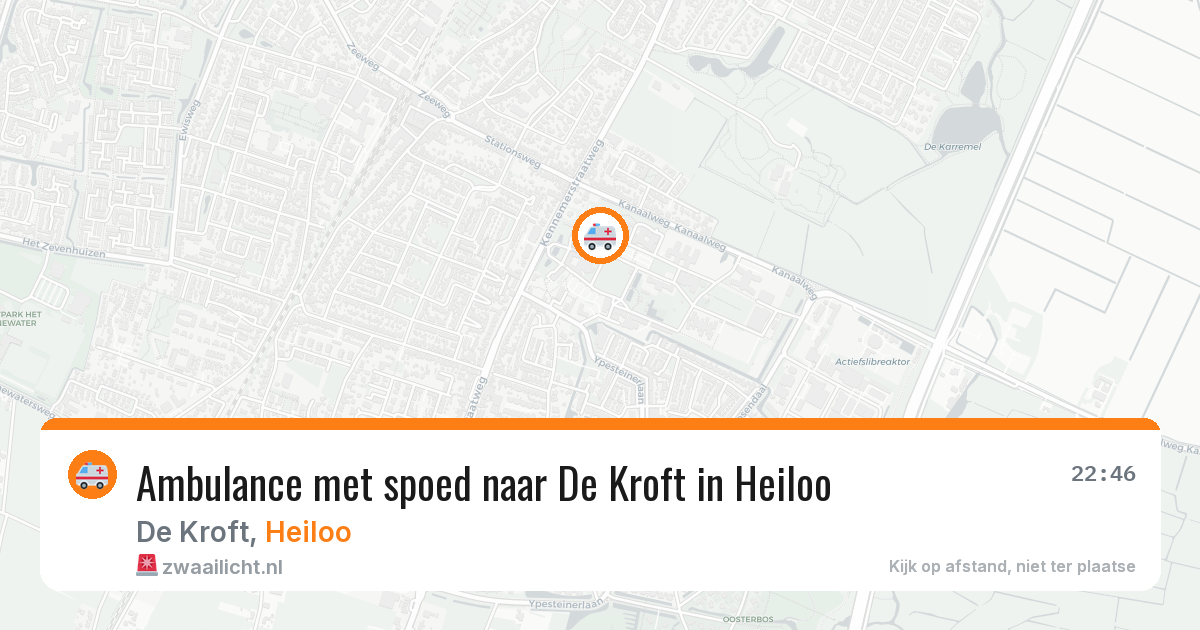 Ambulance met spoed naar De Kroft in Heiloo — 10 feb 2026