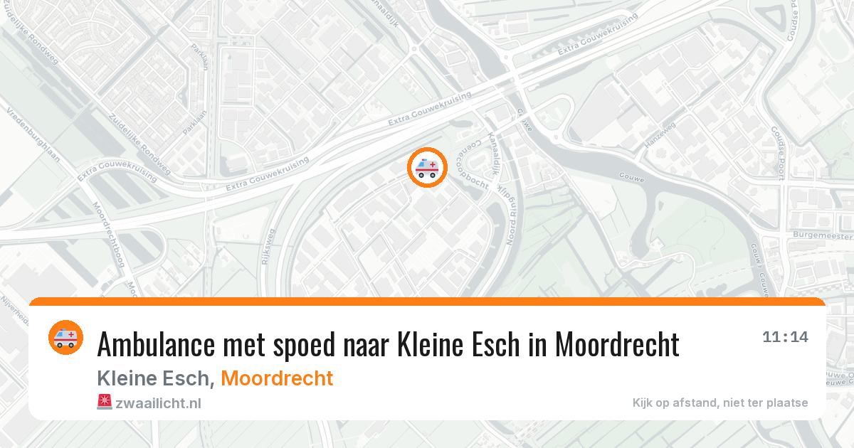 Ambulance met spoed naar Kleine Esch in Moordrecht — 9 jul 2026