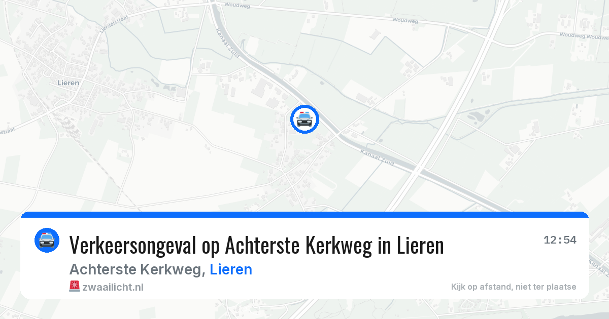 Verkeersongeval op Achterste Kerkweg in Lieren — 25 apr 2026