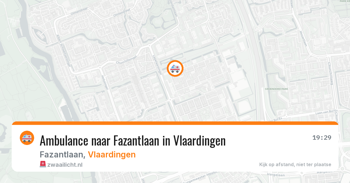 Ambulance naar Fazantlaan in Vlaardingen — 14 apr 2026