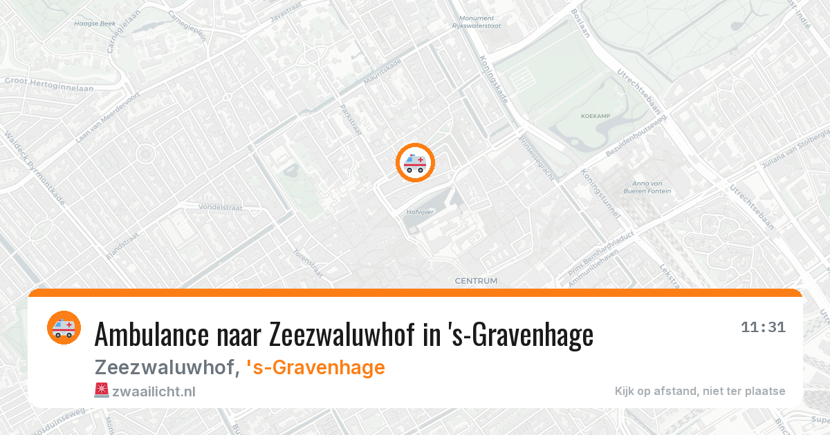 Ambulance naar Zeezwaluwhof in 's-Gravenhage — 30 jan 2026