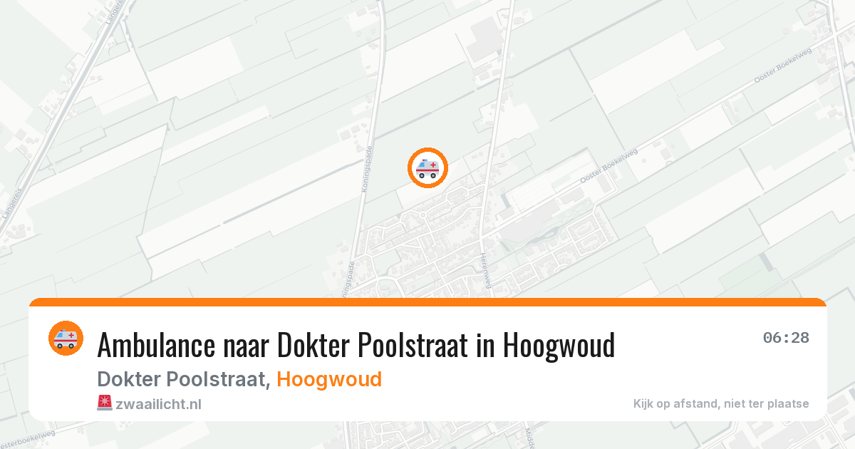 Ambulance naar Dokter Poolstraat in Hoogwoud — 30 jan 2026