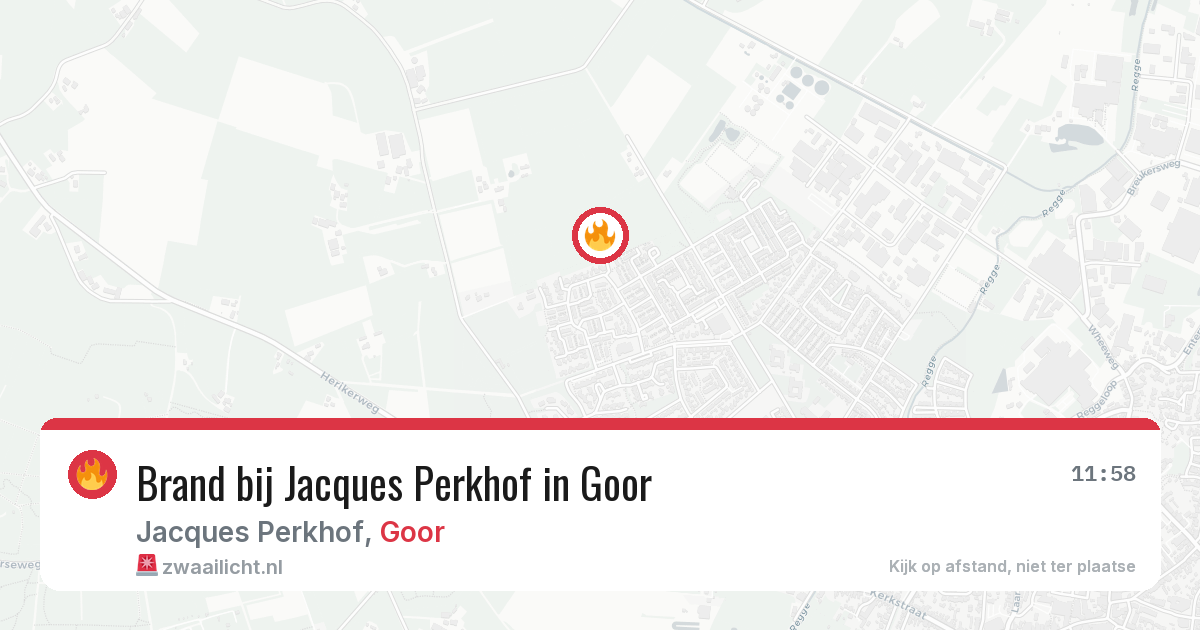 Brand bij Jacques Perkhof in Goor — 31 jul 2026
