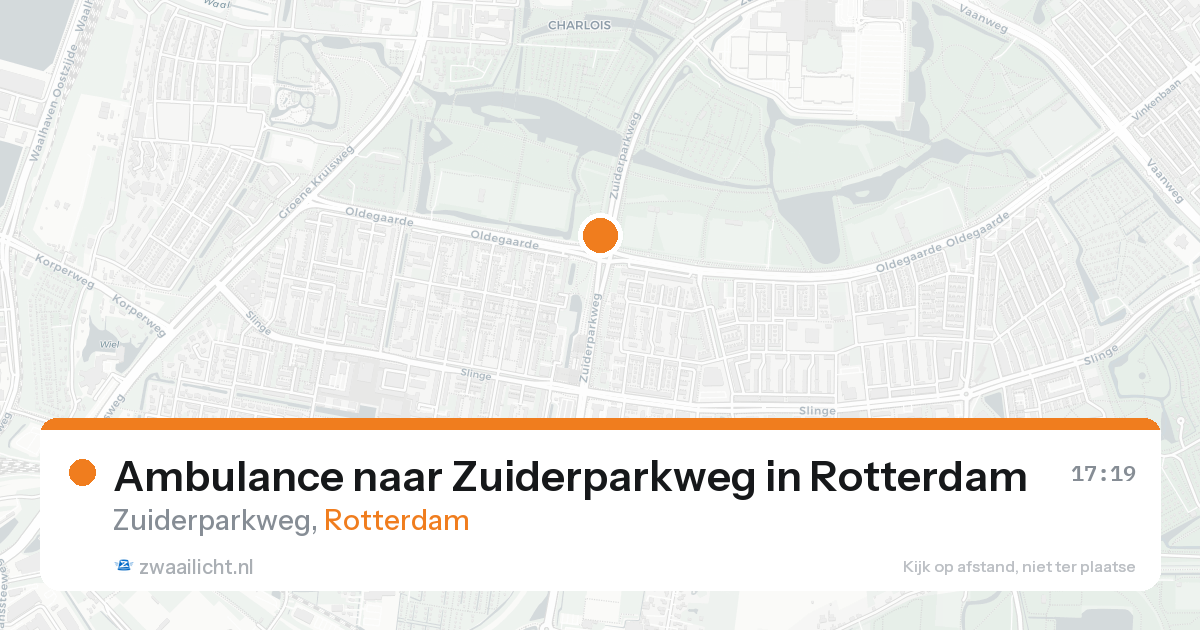Ambulance naar Zuiderparkweg in Rotterdam — 21 aug 2026