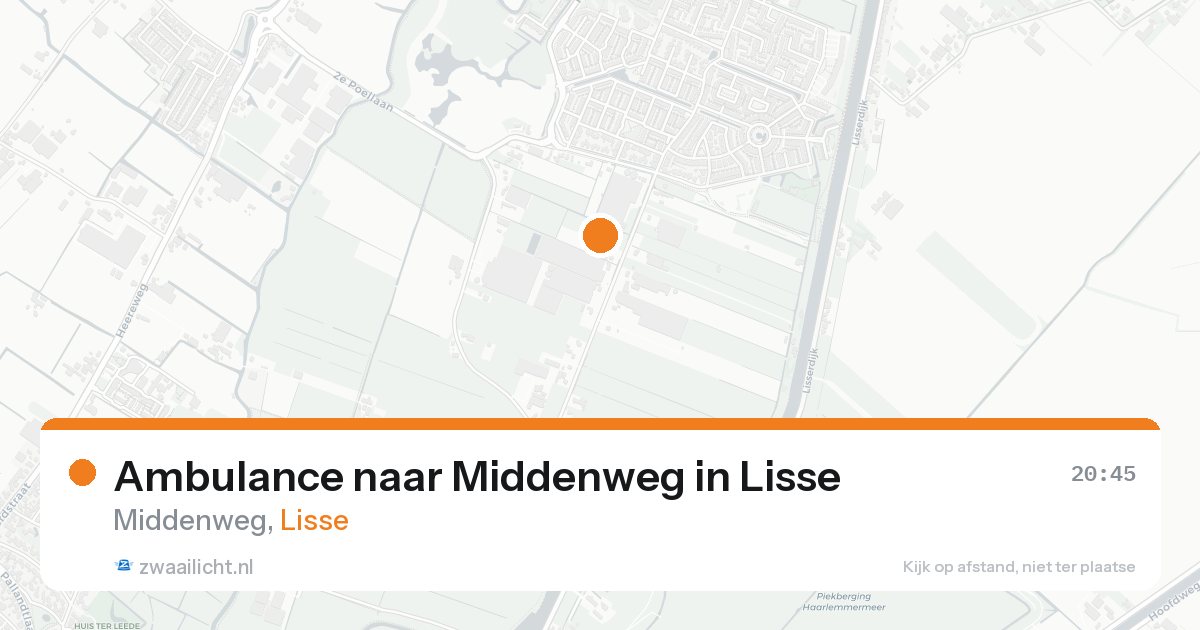 Ambulance naar Middenweg in Lisse — 7 feb 2026