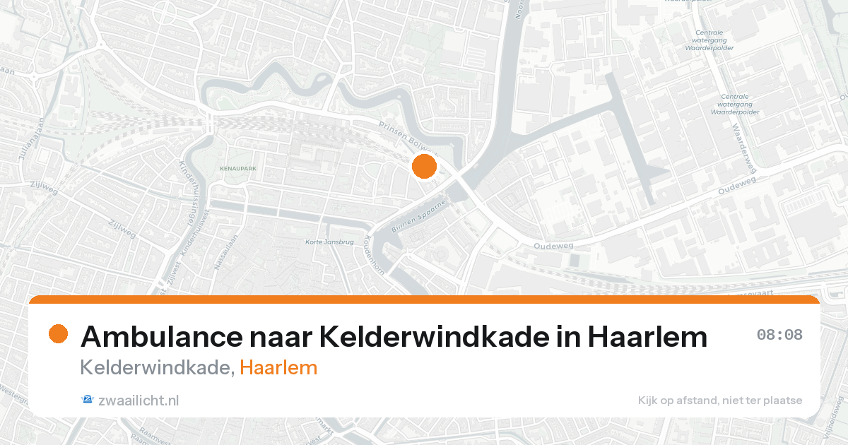Ambulance naar Kelderwindkade in Haarlem — 25 aug 2026