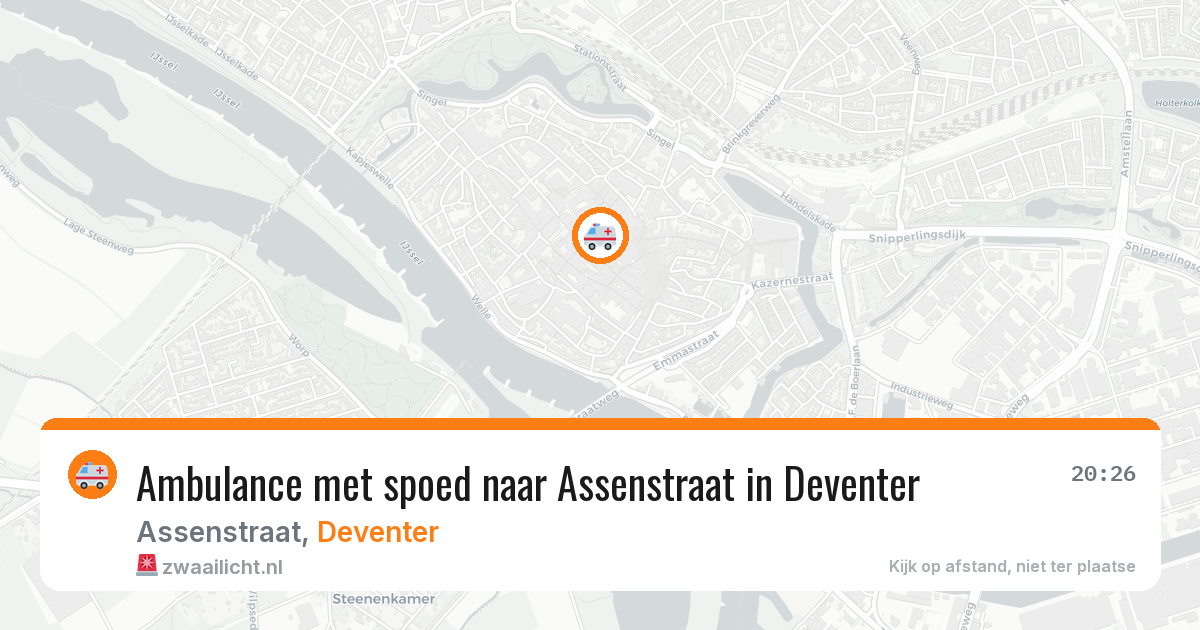 Ambulance met spoed naar Assenstraat in Deventer — 20 apr 2026