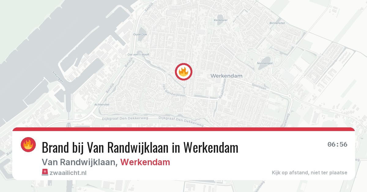Brand bij Van Randwijklaan in Werkendam — 12 mei 2026