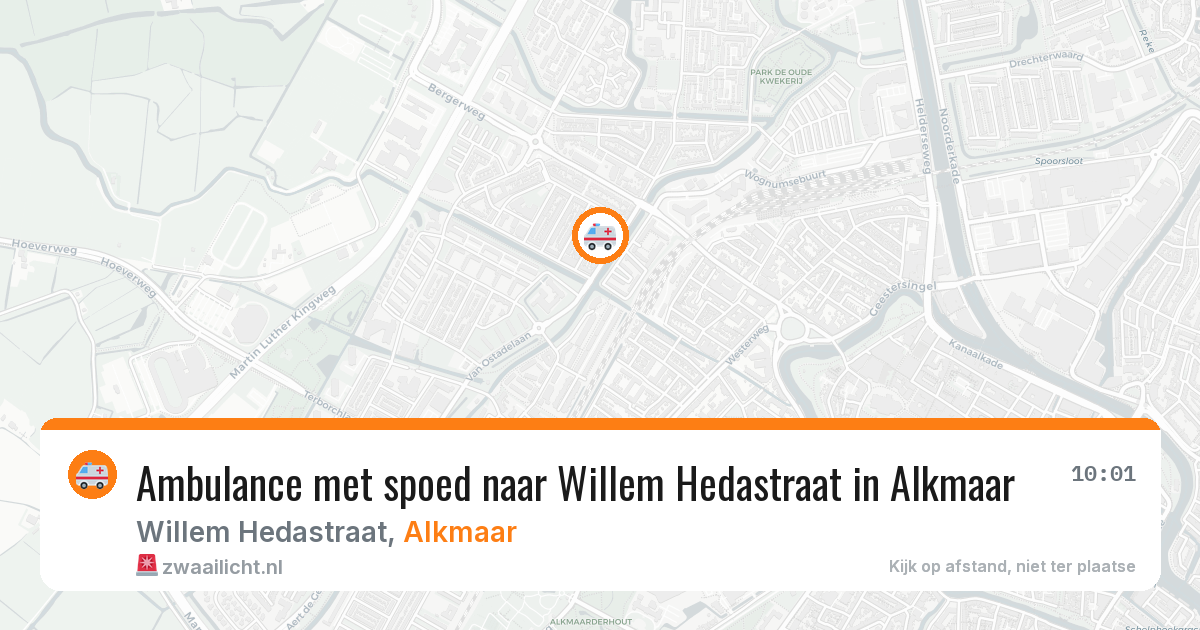 Ambulance met spoed naar Willem Hedastraat in Alkmaar — 30 jun 2026