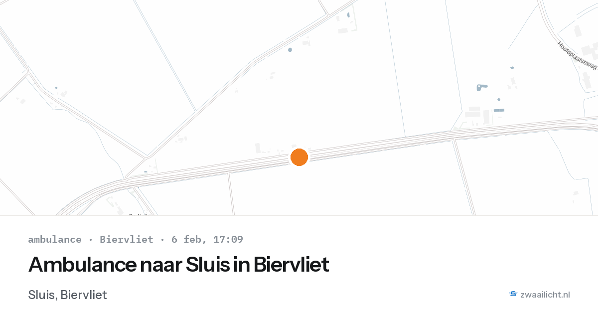Ambulance naar Sluis in Biervliet — 6 feb 2026