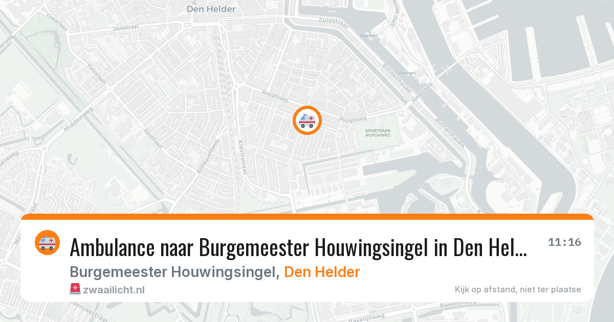 Ambulance naar Burgemeester Houwingsingel in Den Helder — 26 mrt 2026