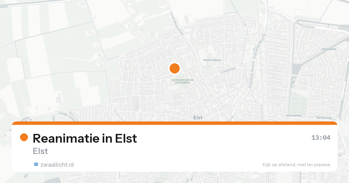 Reanimatie in Elst — 15 aug 2026