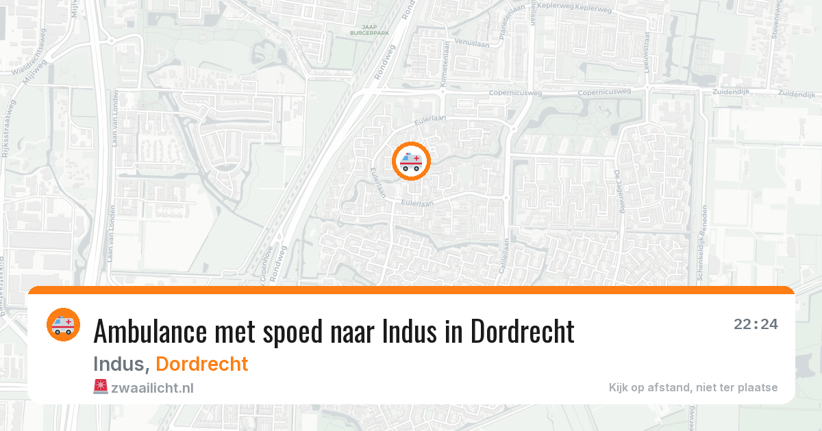 Ambulance met spoed naar Indus in Dordrecht — 27 apr 2026