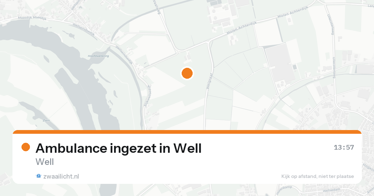 Ambulance ingezet in Well — 12 aug 2026