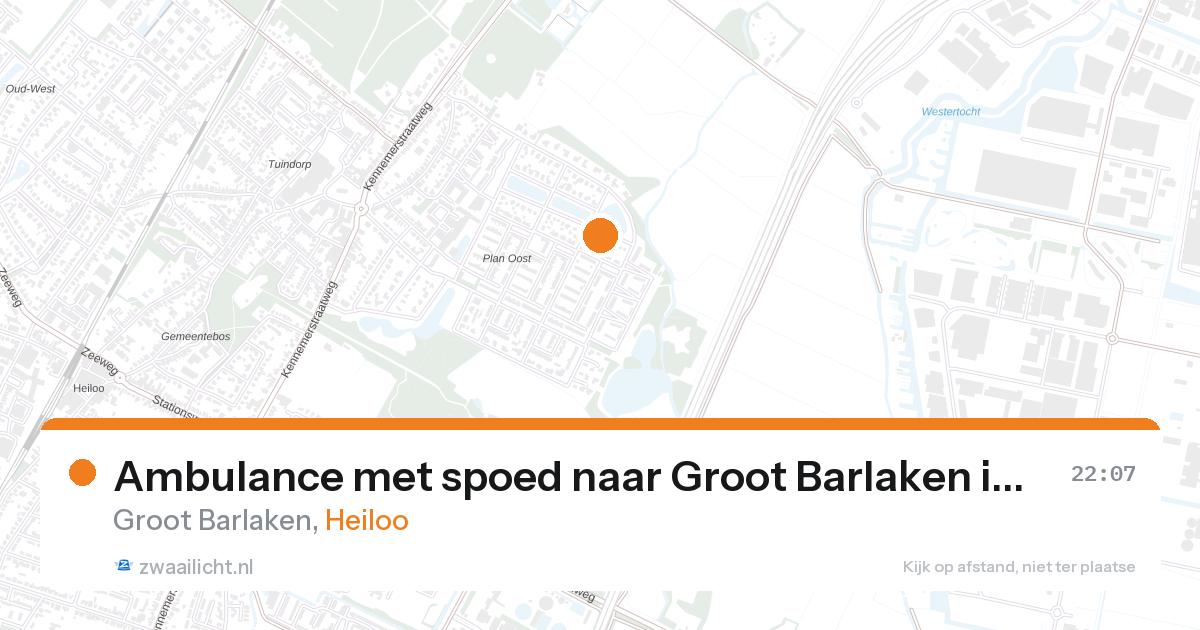 Ambulance met spoed naar Groot Barlaken in Heiloo — 31 jan 2026