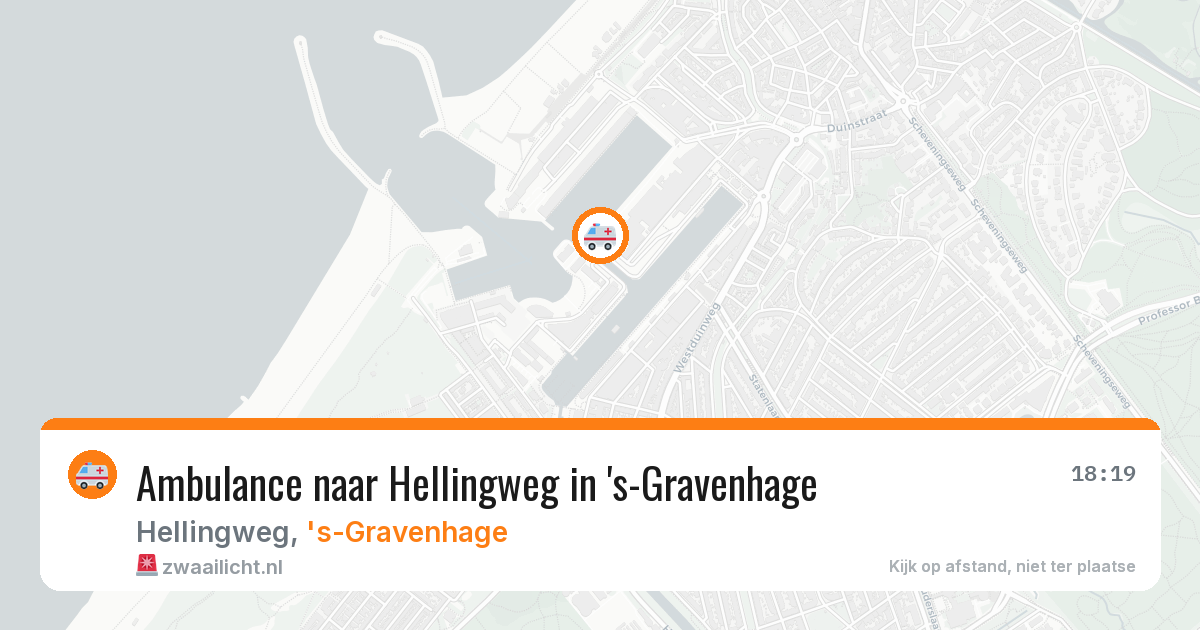 Ambulance naar Hellingweg in 's-Gravenhage — 22 jun 2026