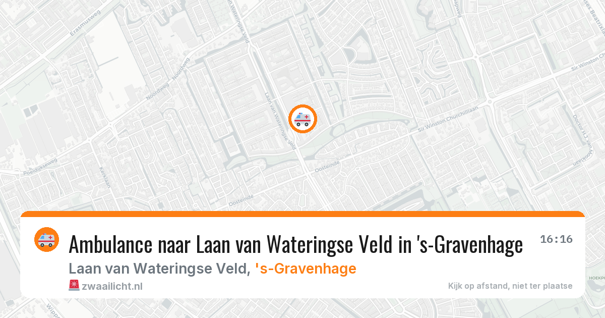 Ambulance naar Laan van Wateringse Veld in 's-Gravenhage — 11 aug 2026