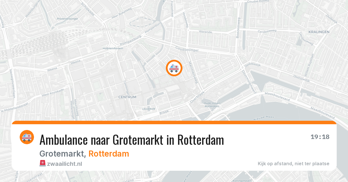 Ambulance naar Grotemarkt in Rotterdam — 2 mrt 2026