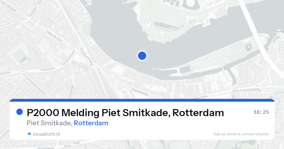 P2000 Melding Piet Smitkade, Rotterdam — 21 aug 2026