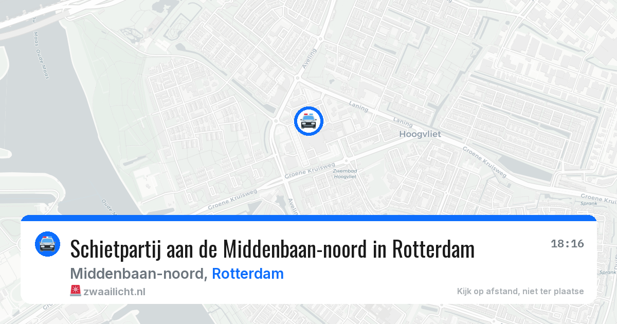 Schietpartij aan de Middenbaan-noord in Rotterdam — 4 mei 2026
