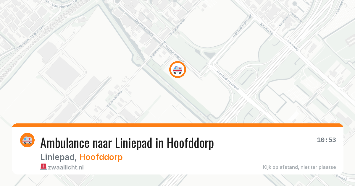 Ambulance naar Liniepad in Hoofddorp — 26 jul 2026