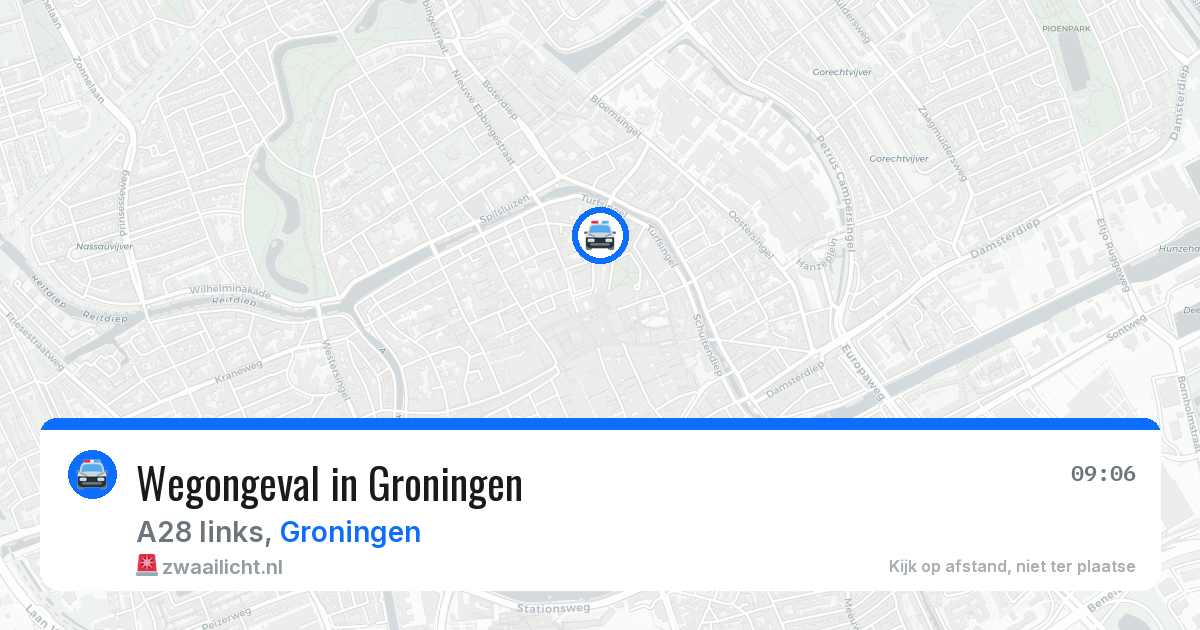 Wegongeval in Groningen — 26 mrt 2026