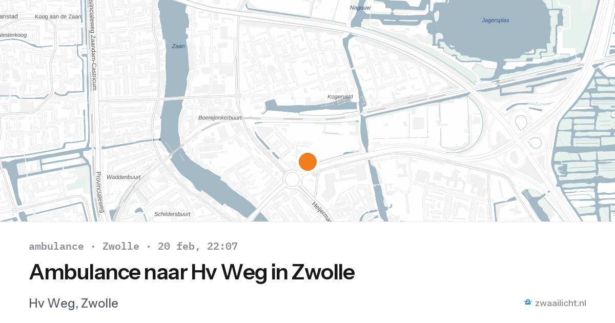Ambulance naar Hv Weg in Zwolle — 20 feb 2026