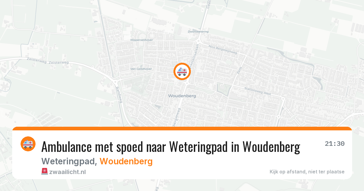 Ambulance met spoed naar Weteringpad in Woudenberg — 15 mei 2026