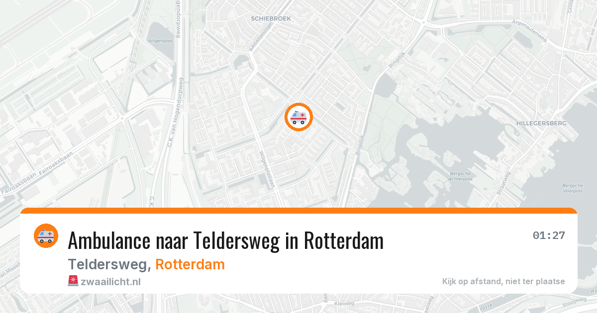Ambulance naar Teldersweg in Rotterdam — 7 jun 2026