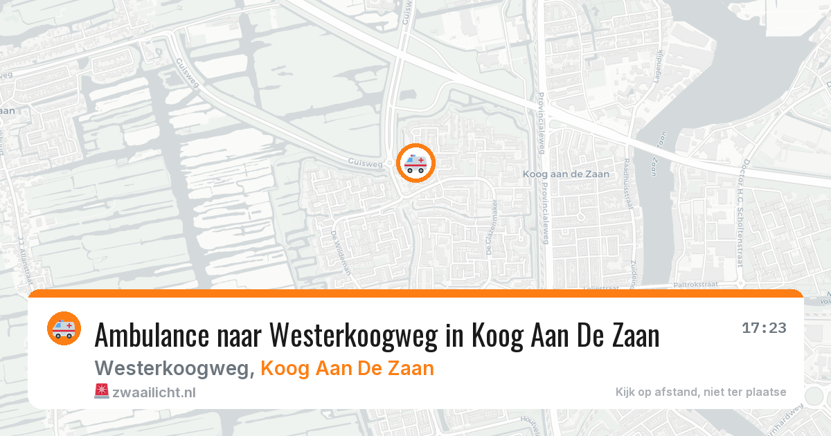 Ambulance naar Westerkoogweg in Koog Aan De Zaan — 10 aug 2026