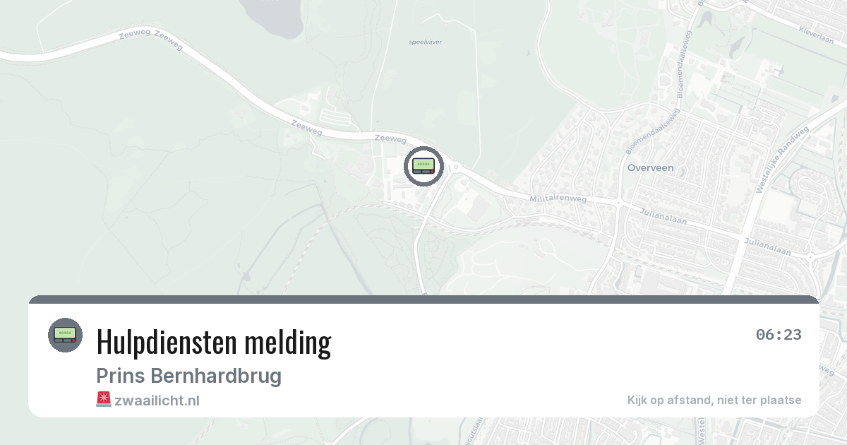 Hulpdiensten melding — 9 feb 2026