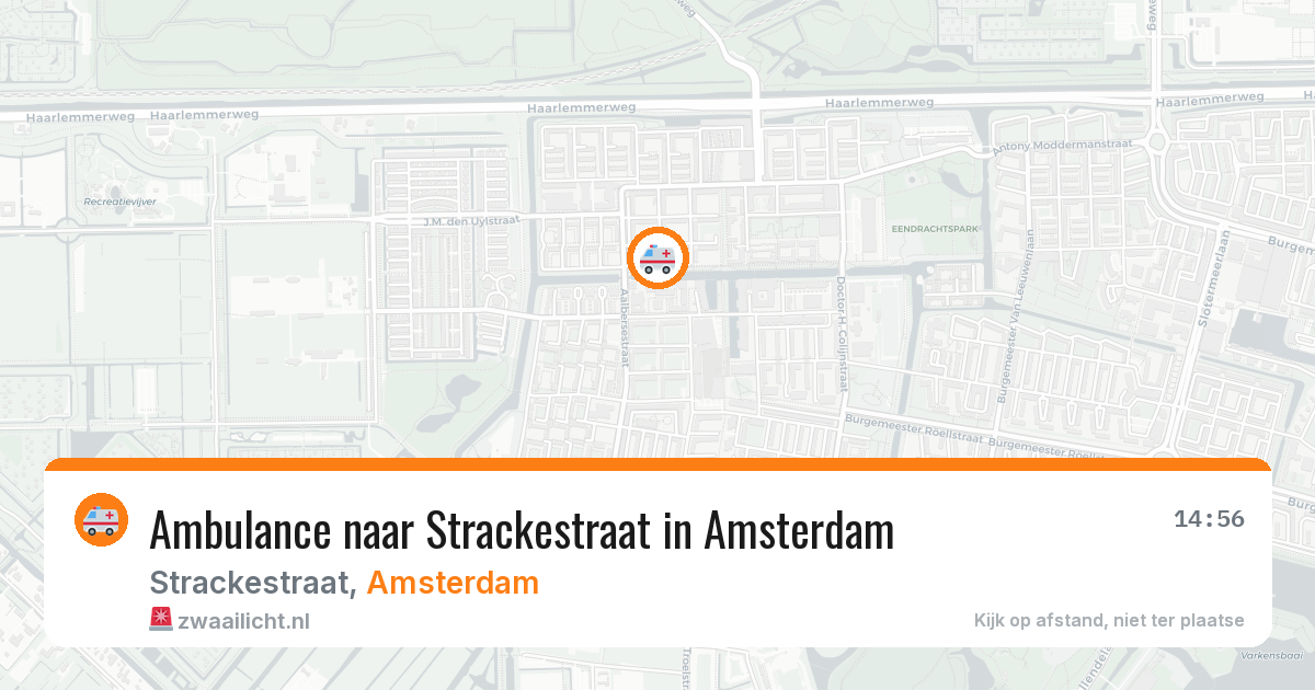 Ambulance naar Strackestraat in Amsterdam — 23 jun 2026