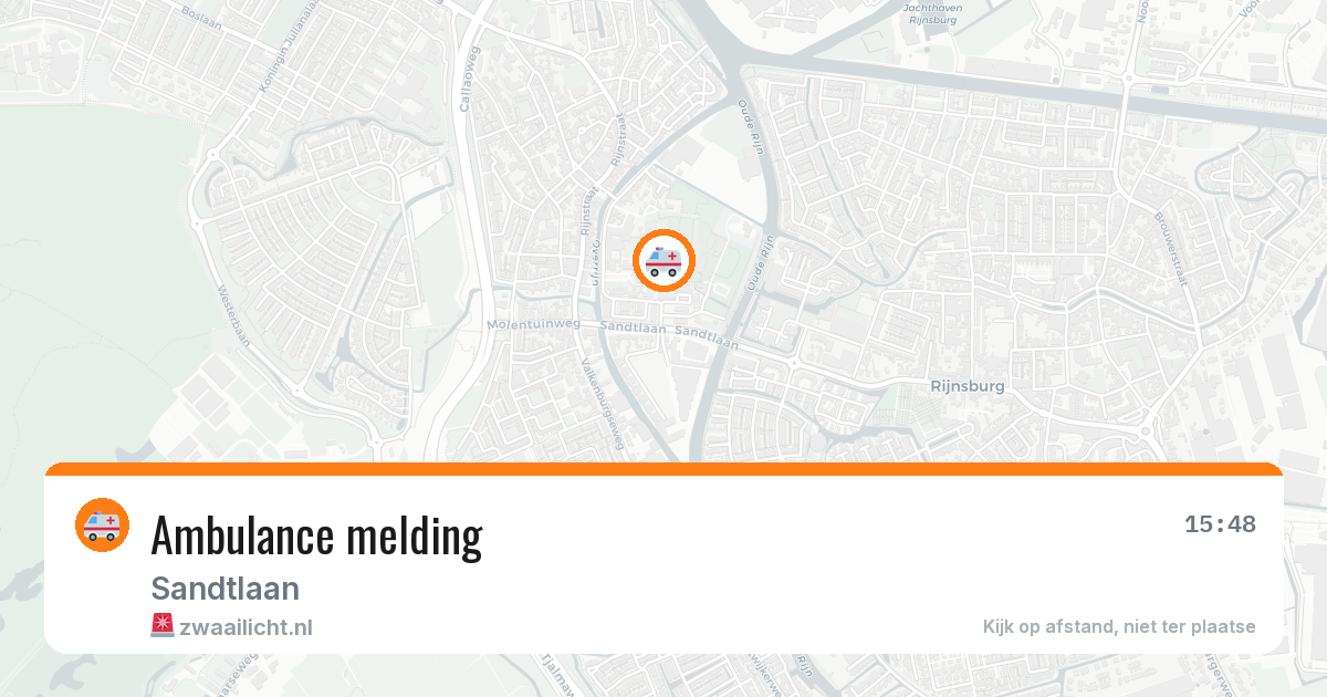 Ambulance melding — 16 jul 2026