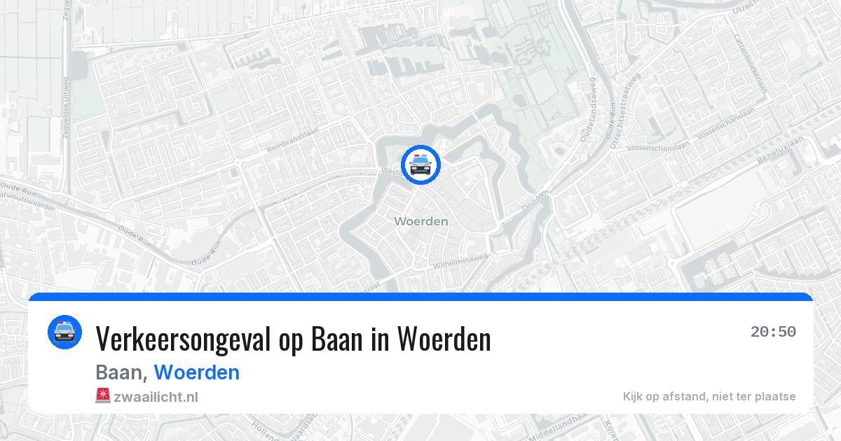 Verkeersongeval op Baan in Woerden — 2 jul 2026
