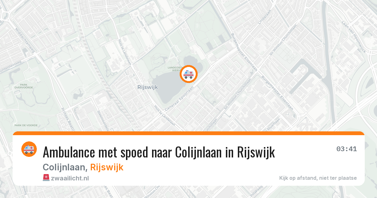 Ambulance met spoed naar Colijnlaan in Rijswijk — 13 feb 2026