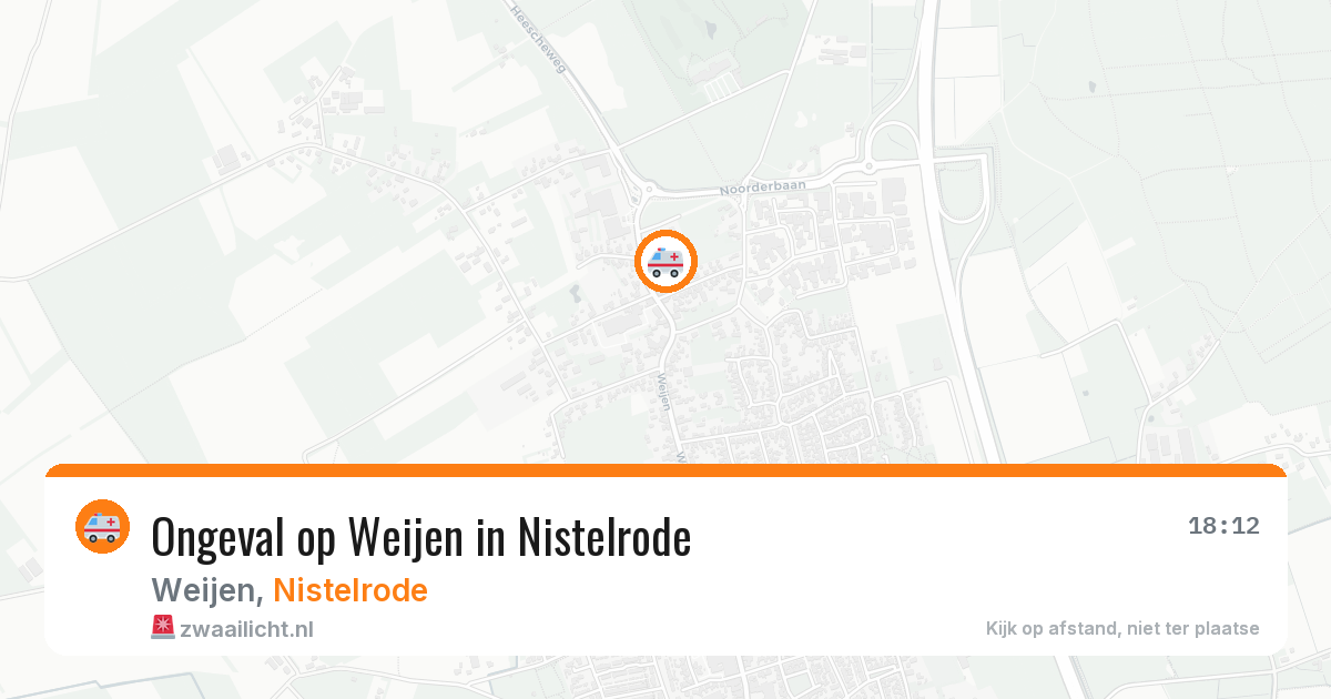 Ongeval op Weijen in Nistelrode — 15 mei 2026
