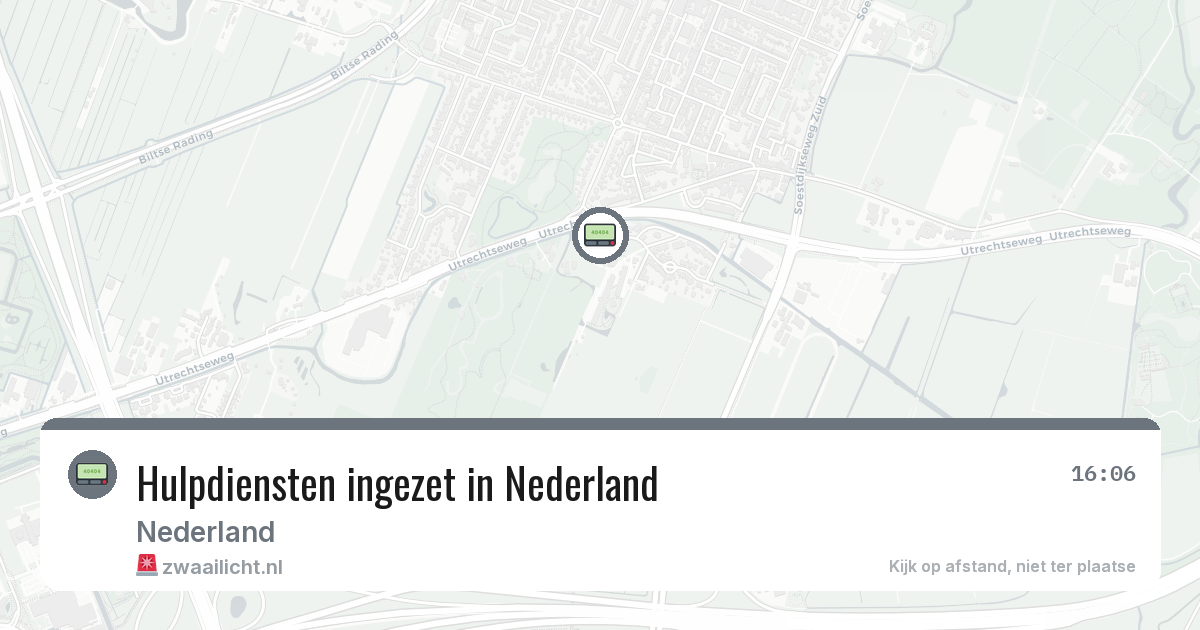 Hulpdiensten ingezet in Nederland — 24 jun 2026 | 🚨 Zwaailicht.nl