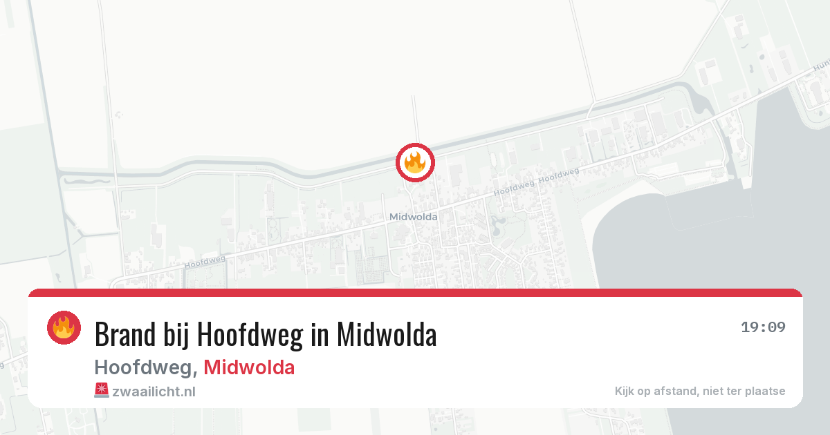 Brand bij Hoofdweg in Midwolda — 29 jan 2026