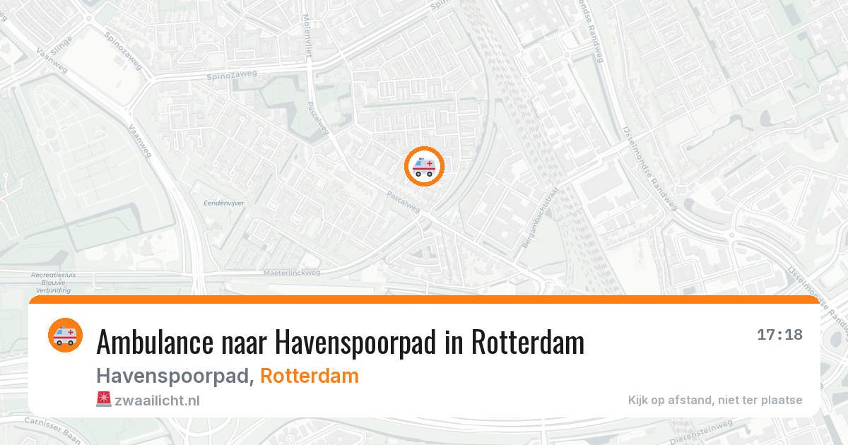 Ambulance naar Havenspoorpad in Rotterdam — 5 aug 2026
