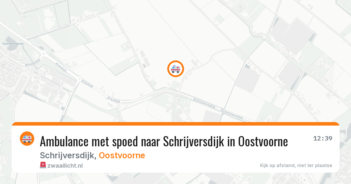 Ambulance met spoed naar Schrijversdijk in Oostvoorne — 3 jun 2026