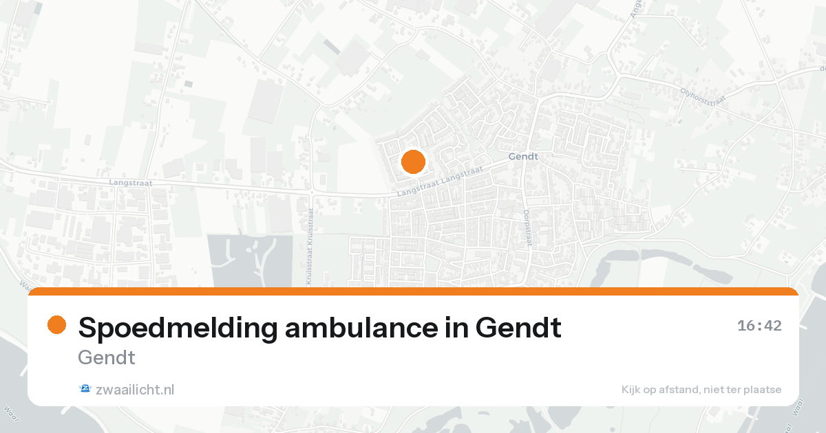 Spoedmelding ambulance in Gendt — 14 aug 2026