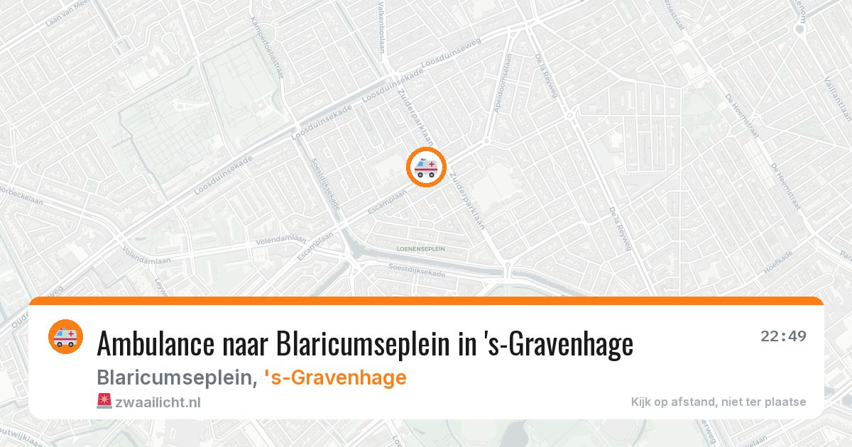 Ambulance naar Blaricumseplein in 's-Gravenhage — 27 jun 2026