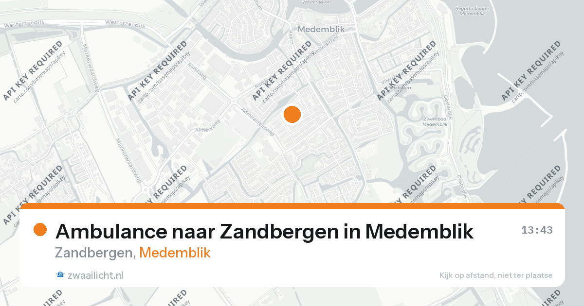 Ambulance naar Zandbergen in Medemblik — 24 aug 2026