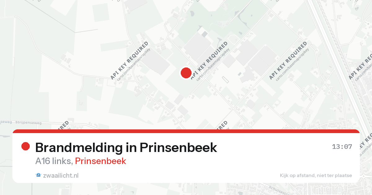 Brandmelding in Prinsenbeek — 26 aug 2026
